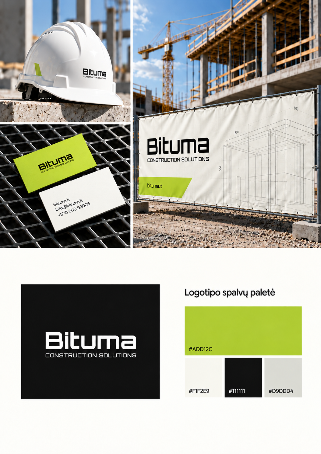 Bituma construction branding board